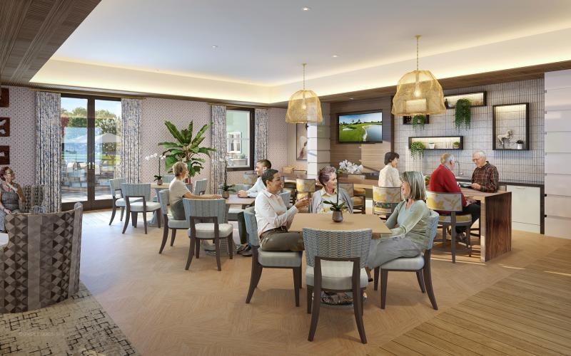 a group of people sitting around a table